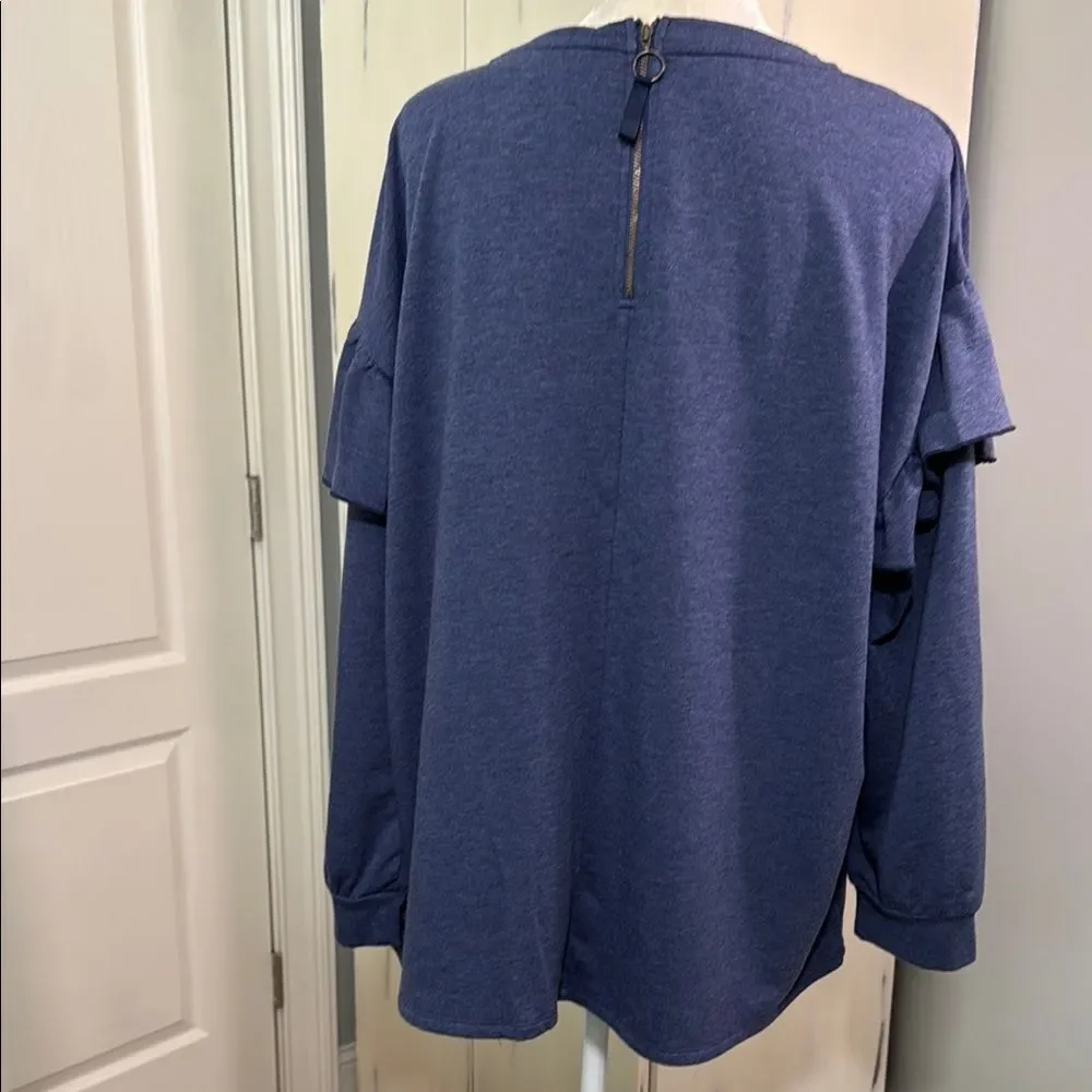 Matilda Jane Deep Blue Long Sleeve Top